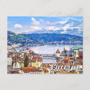 Carte Postale Salutations De Lucerne, Suisse