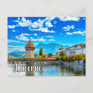 Carte Postale Salutations De Lucerne, Suisse