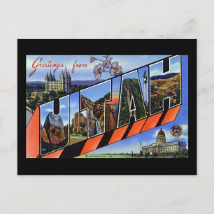 Carte Postale Salutations de l'Utah