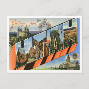 Carte Postale Salutations De L'Utah