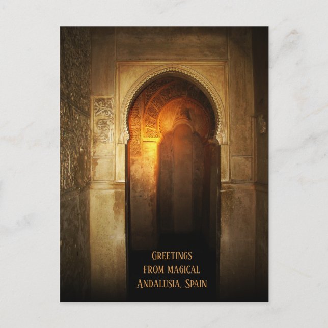 Carte Postale Salutations de Magical Andalusia, Espagne (Devant)