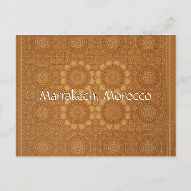 Carte Postale Salutations de Marrakech Maroc (Devant)
