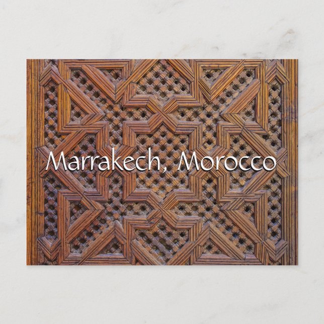 Carte Postale Salutations de Marrakech Maroc (Devant)