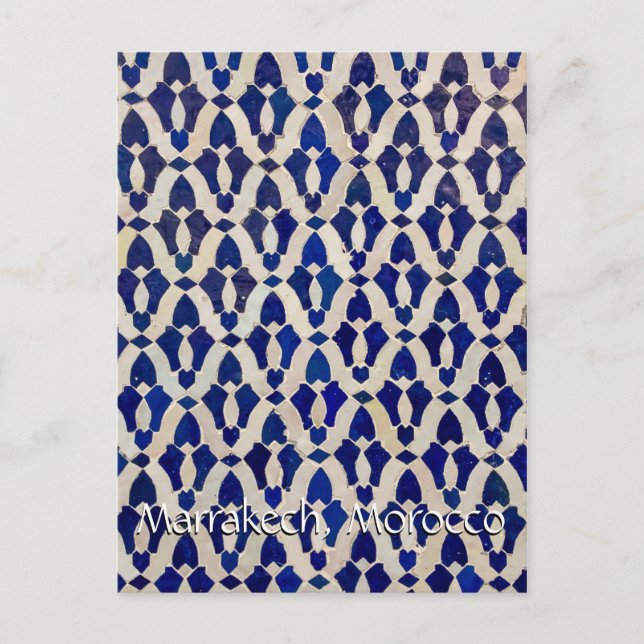 Carte Postale Salutations de Marrakech Maroc (Devant)