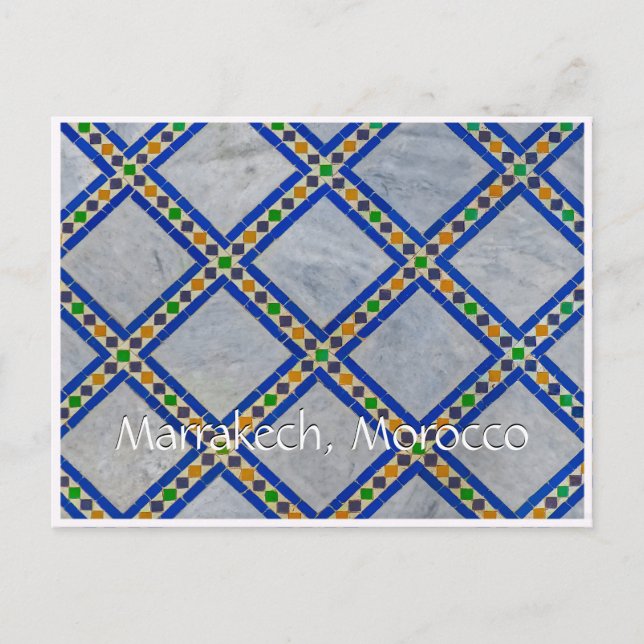 Carte Postale Salutations de Marrakech Maroc (Devant)