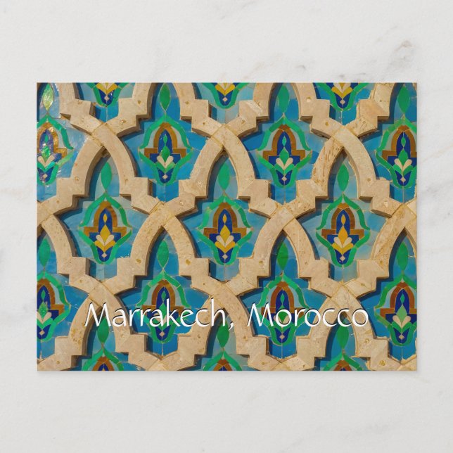 Carte Postale Salutations de Marrakech Maroc (Devant)