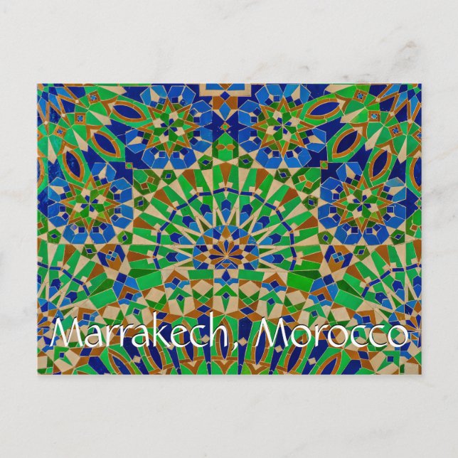 Carte Postale Salutations de Marrakech Maroc (Devant)