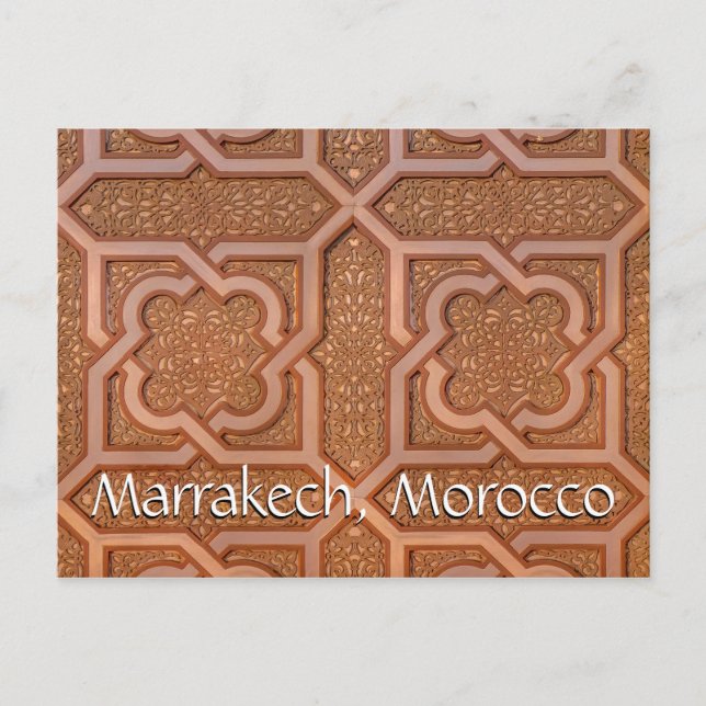 Carte Postale Salutations de Marrakech Maroc (Devant)