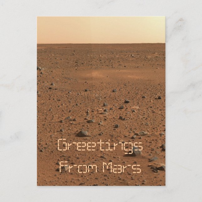Carte Postale Salutations de Mars (Devant)