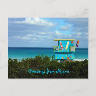Carte Postale Salutations de Miami