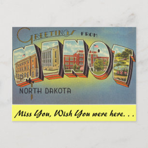 Carte Postale Salutations de Minot