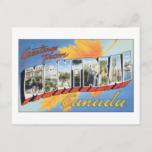 Carte Postale Salutations De Montréal, Canada