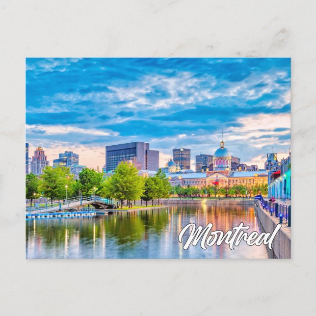 Carte Postale Salutations de Montréal, Québec, Canada (Devant)
