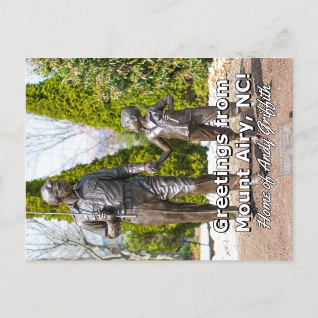 Carte Postale Salutations de Mount Airy, NC ! (Devant)