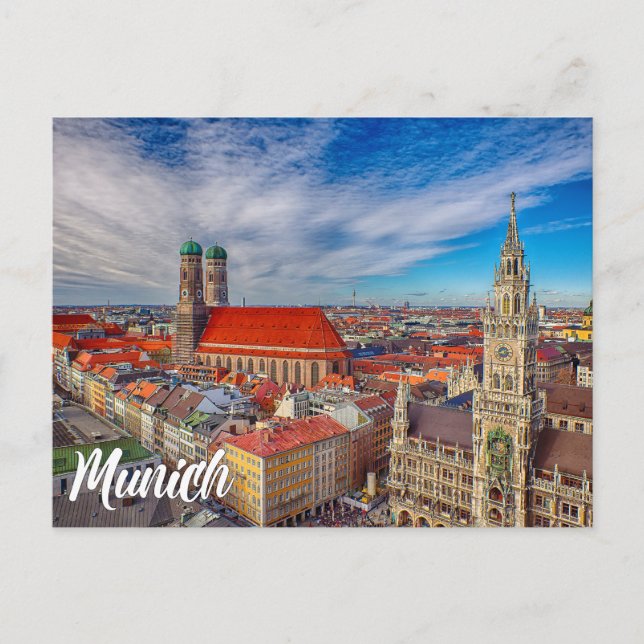 Carte Postale Salutations de Munich, Allemagne (Devant)