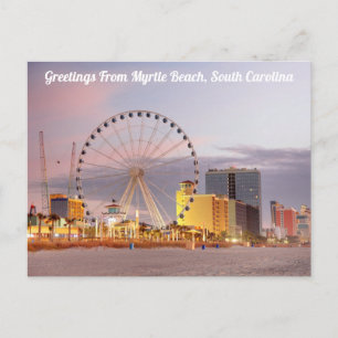 Carte Postale Salutations De Myrtle Beach, Caroline Du Sud