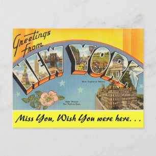 Carte Postale Salutations de New York
