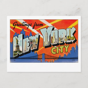 Carte Postale Salutations de New York
