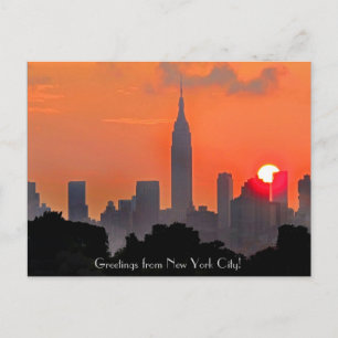 Carte Postale Salutations de New York Postcard