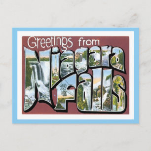 Carte Postale Salutations de Niagara Falls NY US City