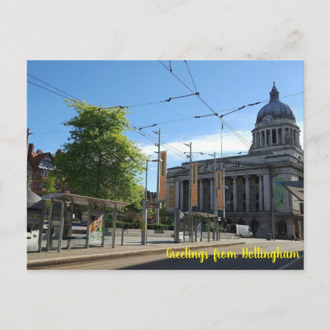 Carte Postale Salutations de Nottingham (Devant)