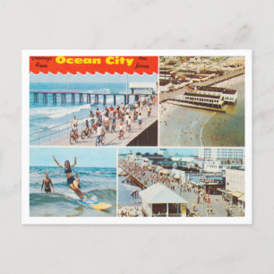 Carte Postale Salutations de Ocean City, New Jersey Travel