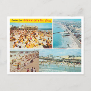 Carte Postale Salutations de Ocean City, New Jersey Travel