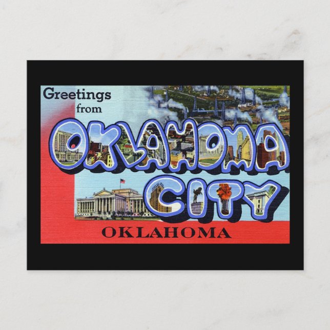 Carte Postale Salutations de Oklahoma City Oklahoma (Devant)