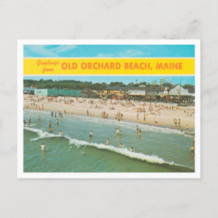 Carte Postale Salutations de Old Orchard Beach, Maine Travel