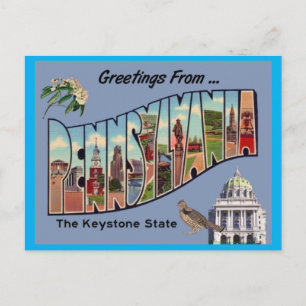 Carte Postale Salutations De Pennsylvanie