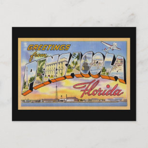 Carte Postale Salutations de Pensacola Florida
