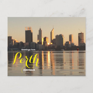 Carte Postale Salutations de Perth Australie Photo paysagère