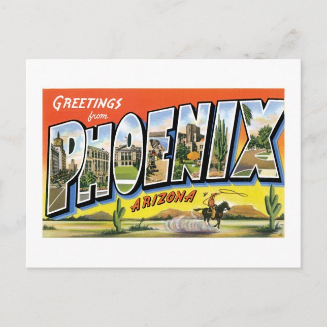 Carte Postale Salutations de Phoenix (Devant)