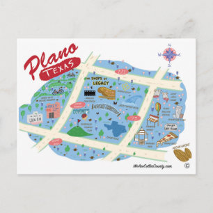 Carte Postale Salutations de Plano Texas Postcard