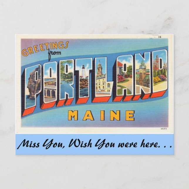 Carte Postale Salutations de Portland (Devant)