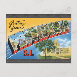Carte Postale Salutations de Providence R.I., Vintage