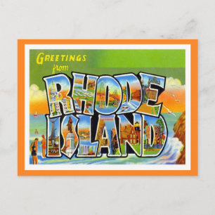 Carte Postale Salutations De Rhode Island