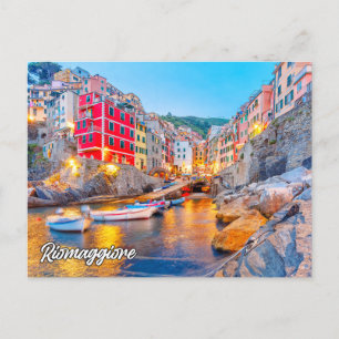 Carte Postale Salutations De Riomaggiore, Italie