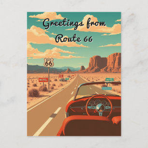 Carte Postale Salutations de Route 66 Voyage sur mesure