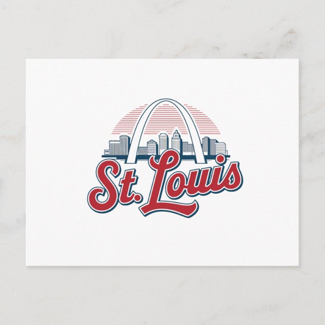 Carte Postale Salutations de Saint-Louis, Voyage vers l'Arche de (Devant)