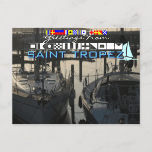 Carte Postale Salutations de Saint Tropez