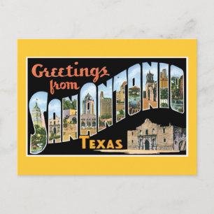 Carte Postale Salutations De San Antonio Texas