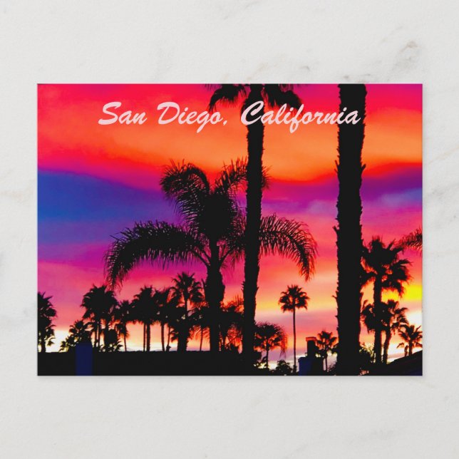 Carte Postale Salutations de San Diego | Personnalisable  (Devant)