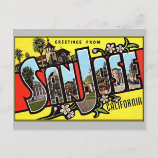 Carte Postale Salutations de San Jose California Postcard