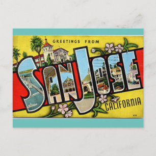 Carte Postale Salutations de San Jose California Travel