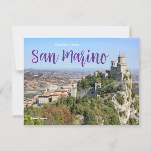 Carte Postale Salutations de San Marino Postcard