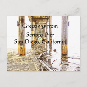 Carte Postale Salutations de Scripps Pier