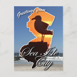 Carte Postale Salutations de Sea Isle City