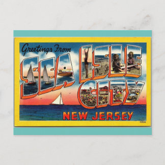 Carte Postale Salutations de Sea Isle City New Jersey Travel