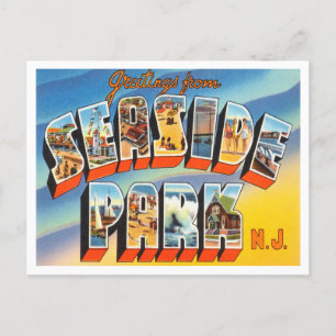 Carte Postale Salutations de Seaside Park, New Jersey Travel